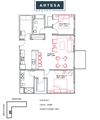 1260sqft 2 Bedroom w/ Balcony